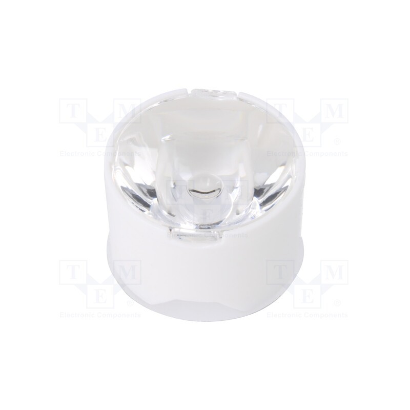 10 pcs : CA11929_LR2-RS - LED lens, round, plexiglass PMMA, transparent, NVSxx19B,NVSxx19C