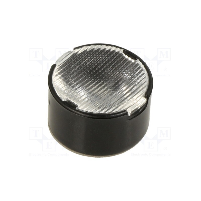 10 pcs : CA12379_TINA2-O - LED lens, round, plexiglass PMMA, transparent, 14÷41°, H: 9.5mm