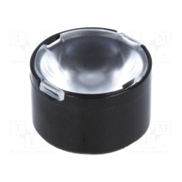 10 pcs : CA12056_TINA2-W - LED lens, round, plexiglass PMMA, transparent, 40÷57°, H: 9.7mm