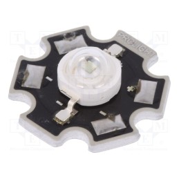 10 pcs : PM2E-1LGS - Power LED, STAR, green, 130°, 350mA, 515÷535nm, Pmax: 1W, 2.85÷3.85V