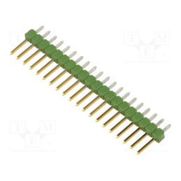 10 pcs : 2-826629-0 - Pin header, pin strips, AMPMODU MOD II, male, PIN: 20, straight