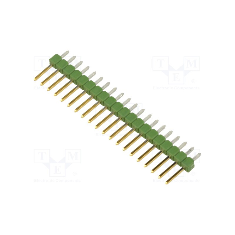 10 pcs : 2-826629-0 - Pin header, pin strips, AMPMODU MOD II, male, PIN: 20, straight