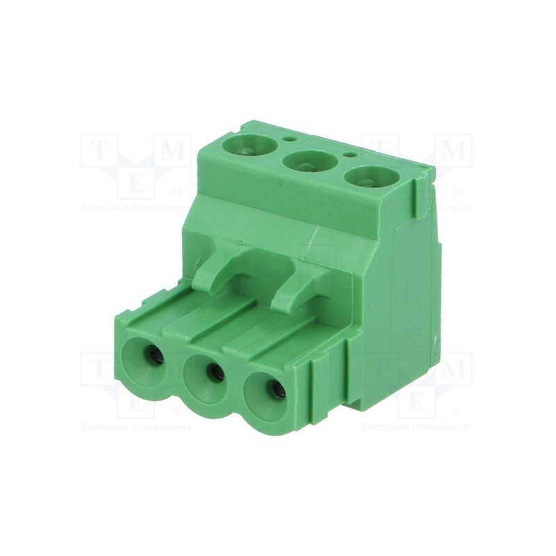 10 pcs : 282807-3 - Pluggable terminal block, Contacts ph: 5.08mm, ways: 3, straight
