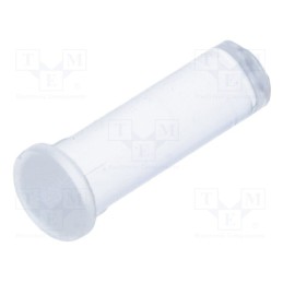 10 pcs : PLP5-2-500 - Fiber for LED, round, Ø5mm, Front: convex, straight