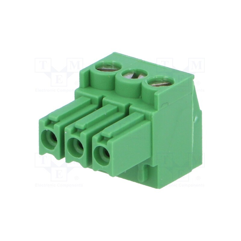 10 pcs : 284506-3 - Pluggable terminal block, Contacts ph: 3.5mm, ways: 3, straight