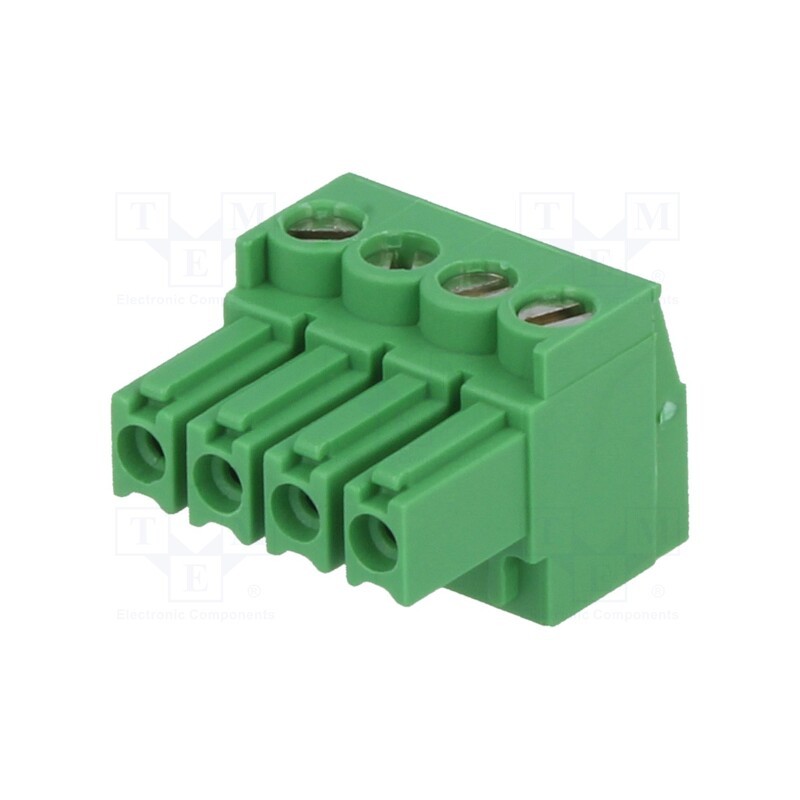 10 pcs : 284506-4 - Pluggable terminal block, Contacts ph: 3.5mm, ways: 4, straight