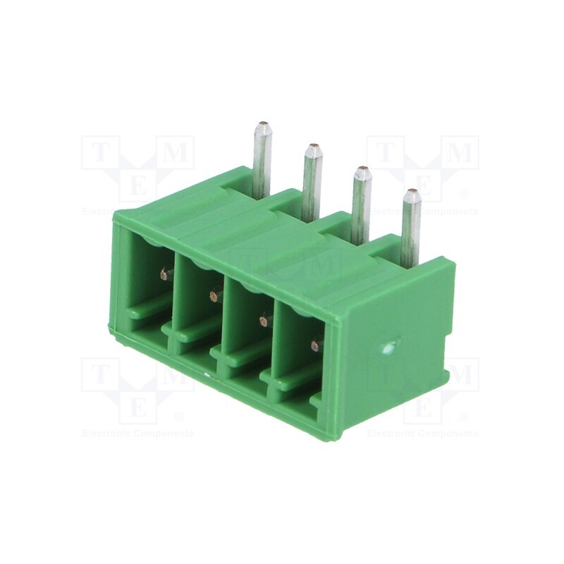 10 pcs : 284512-4 - Pluggable terminal block, Contacts ph: 3.5mm, ways: 4, angled 90°