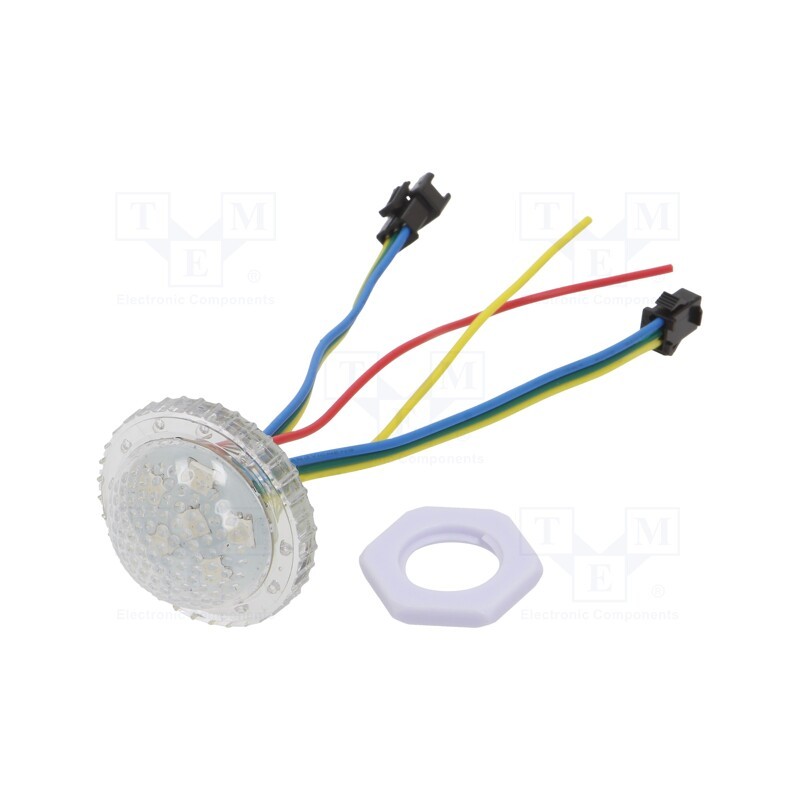 10 pcs : P038006CC3SE IP67 - LED, RGB, IP65, 140°, Ø38mm, Controller: SM16703, 24V