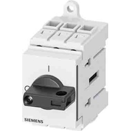 1 pcs - Siemens 3P Pole DIN Rail Isolator Switch - 25A Maximum Current, IP40
