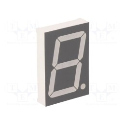10 pcs : FYS-18011AUHR-21 - Display: LED, 7-segment, 45mm, 1.8', No.char: 1, red, 30÷60mcd