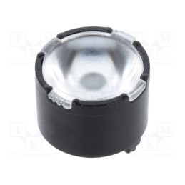 10 pcs : FP10993_LISA2-W-PIN - LED lens, round, plexiglass PMMA, transparent, 36÷44°, H: 6.6mm