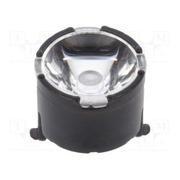 10 pcs : FP11084_LISA2-RS-CLIP - LED lens, round, plexiglass PMMA, transparent, 13÷16°, H: 6.6mm