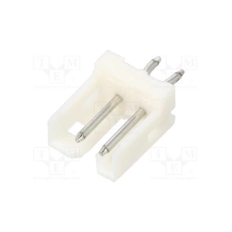 20 pcs : 292161-2 - Socket, wire-board, male, CT, 2mm, PIN: 2, THT, on PCBs, 4A, tinned