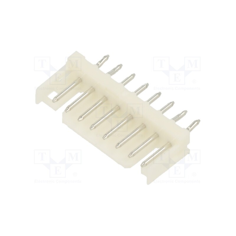 10 pcs : 292161-8 - Socket, wire-board, male, CT, 2mm, PIN: 8, THT, on PCBs, 4A, tinned