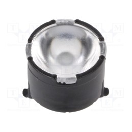 10 pcs : FP11081_LISA2-M-CLIP - LED lens, round, plexiglass PMMA, transparent, 21÷23°, H: 6.6mm