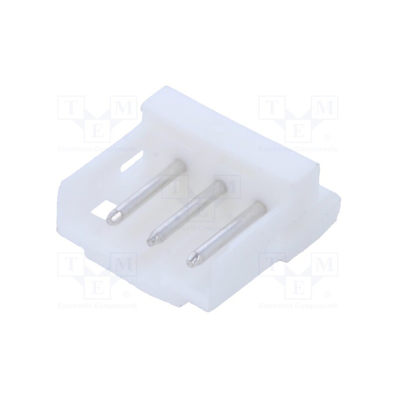 50 pcs : 292253-3 - Socket, wire-board, male, CT, 2mm, PIN: 3, THT, on PCBs, 4A, tinned