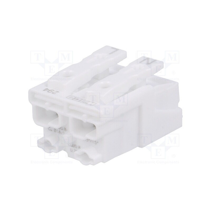 10 pcs : 294-5012 - Splice terminal: installation, ways: 2, 0.5÷2.5mm2, 500V, 24A