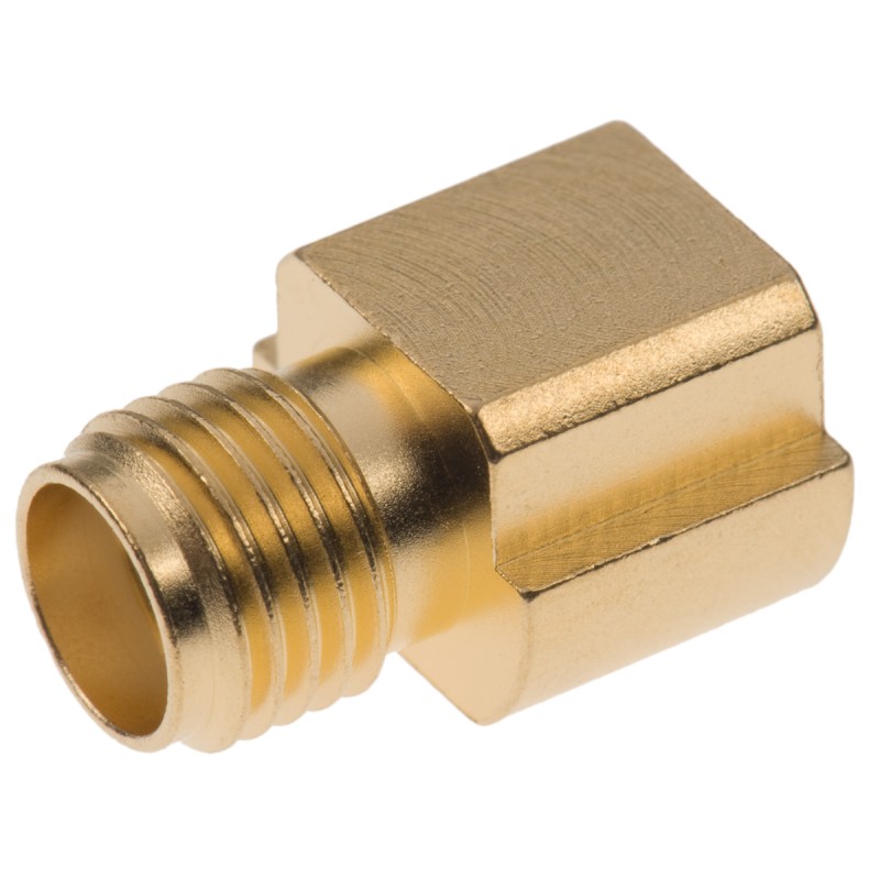 1 pcs - Rosenberger SMA Series, jack PCB Mount SMA Connector, 50Ω, Solder Termination, Straight Body