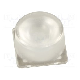 10 pcs : CA14442_VERONICA-SQ-W - LED lens, square, plexiglass PMMA, 37÷53°, H: 11.8mm