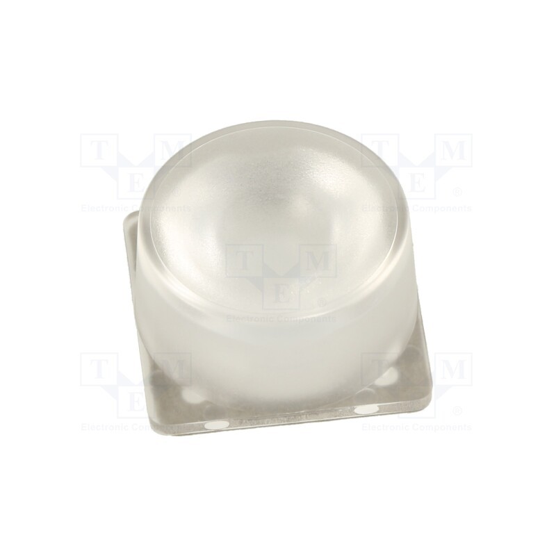 10 pcs : CA14442_VERONICA-SQ-W - LED lens, square, plexiglass PMMA, 37÷53°, H: 11.8mm