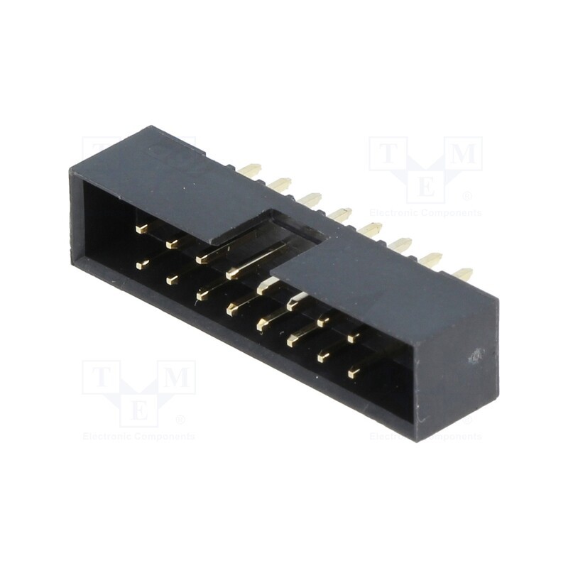 10 pcs : 2BHR-16-VUA - Socket, IDC, male, PIN: 16, straight, THT, gold-plated, 2mm