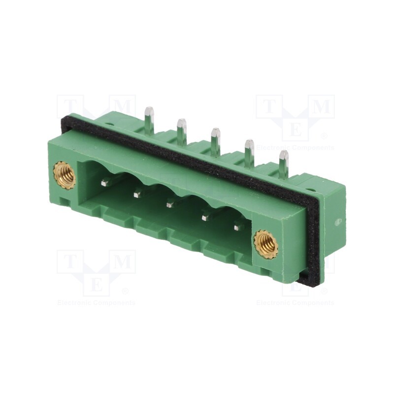 10 pcs : 2CDGRM-5.08-05P-14-00AH - Pluggable terminal block, 5.08mm, ways: 5, angled 90°, socket