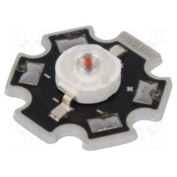 10 pcs : PM2E-1LAS - Power LED, STAR, amber, 130°, 350mA, 587÷597nm, Pmax: 1W, 1.75÷3V