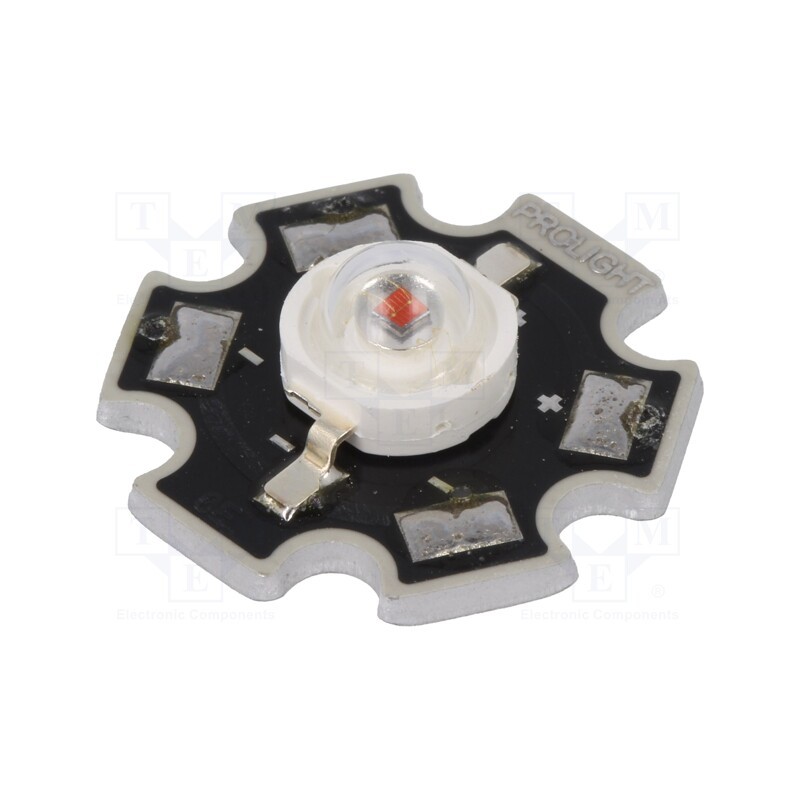 10 pcs : PM2E-1LAS - Power LED, STAR, amber, 130°, 350mA, 587÷597nm, Pmax: 1W, 1.75÷3V