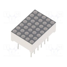 10 pcs : FYM-7571BUB-21-DW - Display: LED, matrix, 5x7, blue, 80÷120mcd, 12.7x17.8x6.3mm