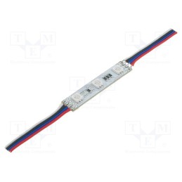 10 pcs : OF-LED3PLCC6-RGB2 - LED, RGB, 0.72W, 12VDC, 120°, No.of diodes: 3, 50x10mm