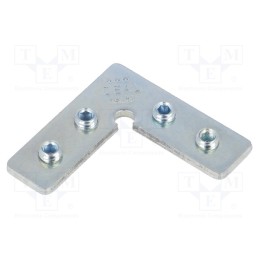 10 set : C3970030 - Connector 90°, natural, steel, FRAME14