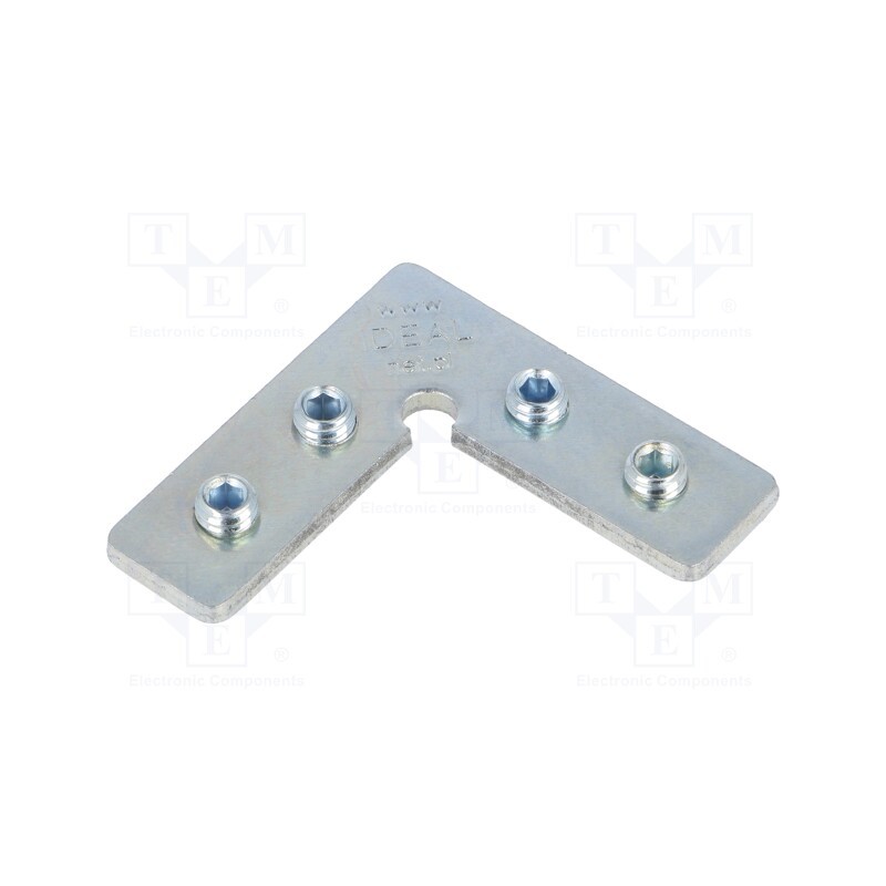 10 set : C3970030 - Connector 90°, natural, steel, FRAME14