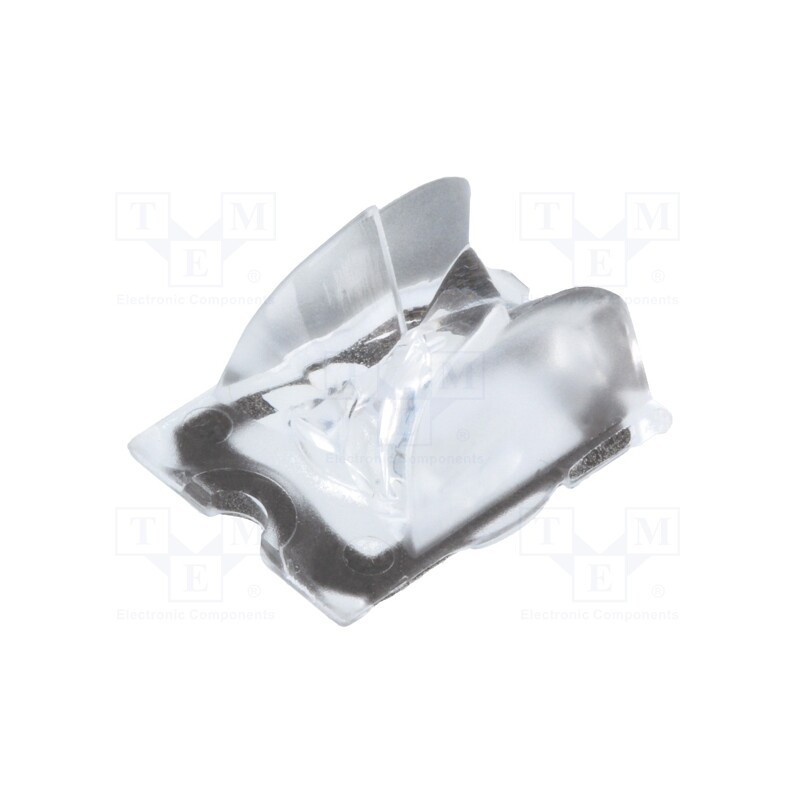 10 pcs : CA12087_STRADA-FW - LED lens, rectangular, plexiglass PMMA, transparent, H: 10.8mm