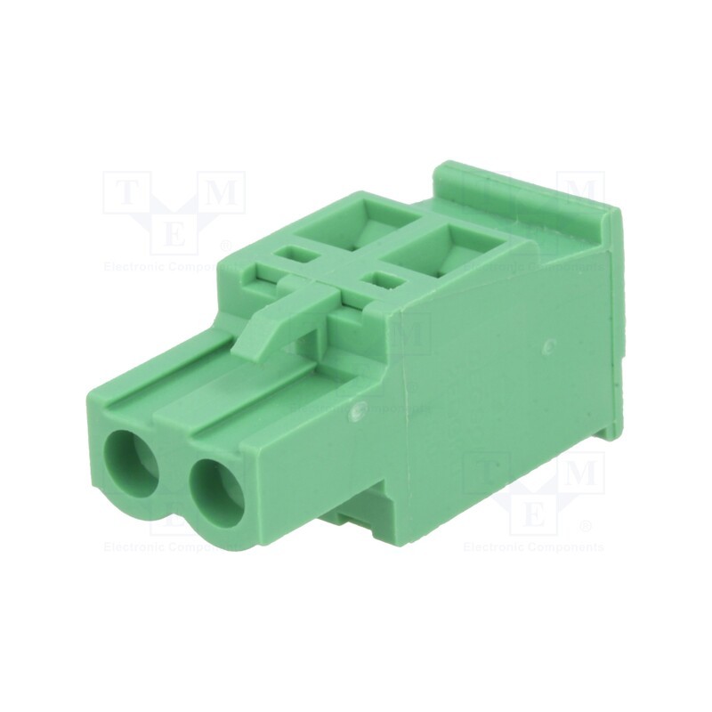 20 pcs : 2EDGKA-5.0-02P-14 - Pluggable terminal block, 5mm, ways: 2, angled, plug, female, green