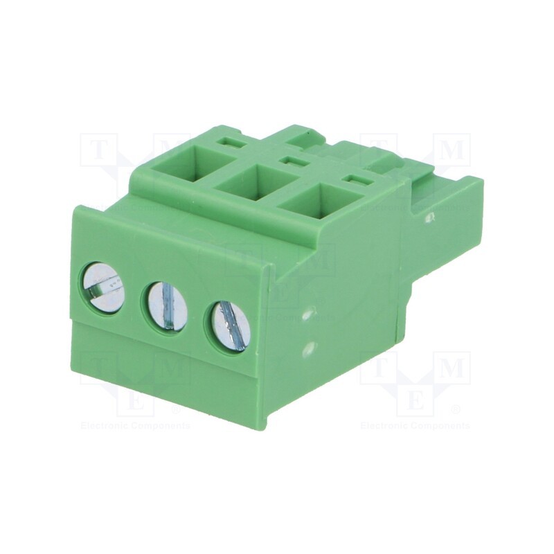 20 pcs : 2EDGKA-5.0-03P-14 - Pluggable terminal block, 5mm, ways: 3, angled, plug, female, green
