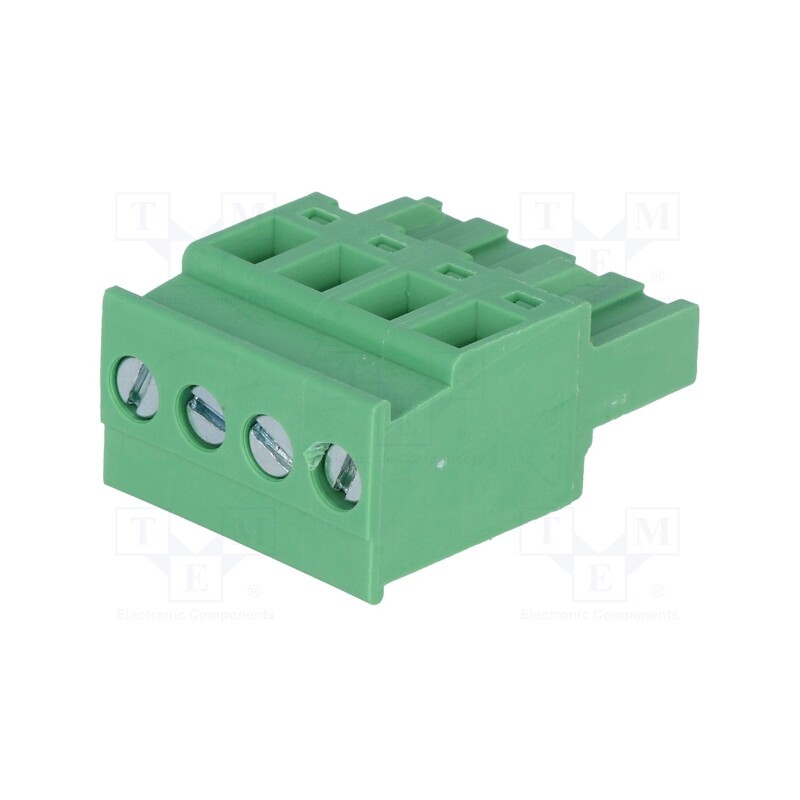 10 pcs : 2EDGKA-5.0-04P-14 - Pluggable terminal block, 5mm, ways: 4, angled, plug, female, green