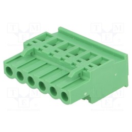 10 pcs : 2EDGKA-5.0-06P-14 - Pluggable terminal block, 5mm, ways: 6, angled, plug, female, green