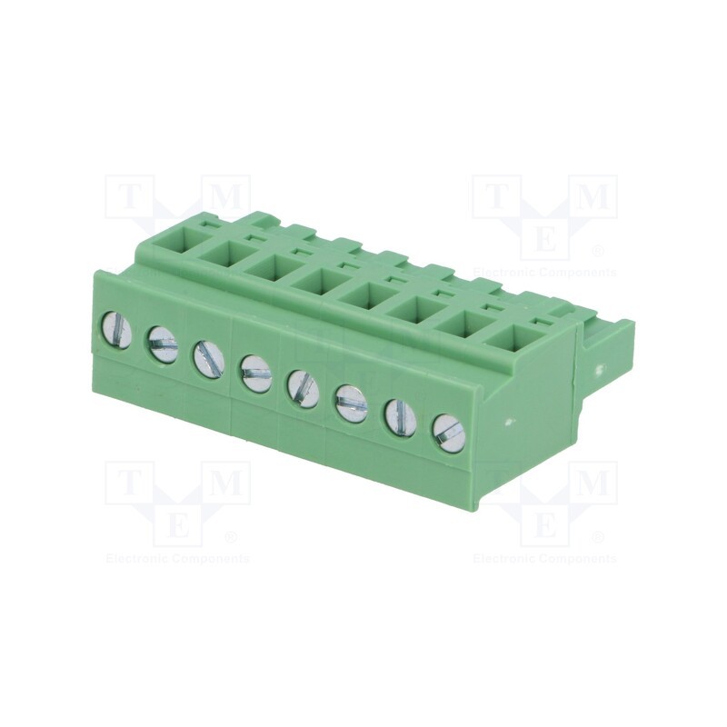 10 pcs : 2EDGKA-5.08-08P-14 - Pluggable terminal block, 5.08mm, ways: 8, angled, plug, female