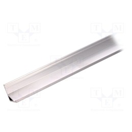 10 pcs : C9010000S - Profiles for LED modules, natural, L: 1m, CABI12, aluminium