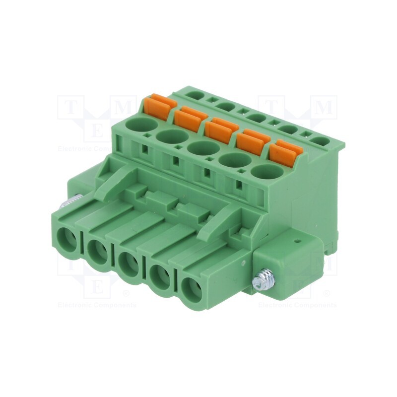 10 pcs : 2EDGKDAM-5.0-05P-14-00AH - Pluggable terminal block, 5mm, ways: 5, angled 90°, plug, female