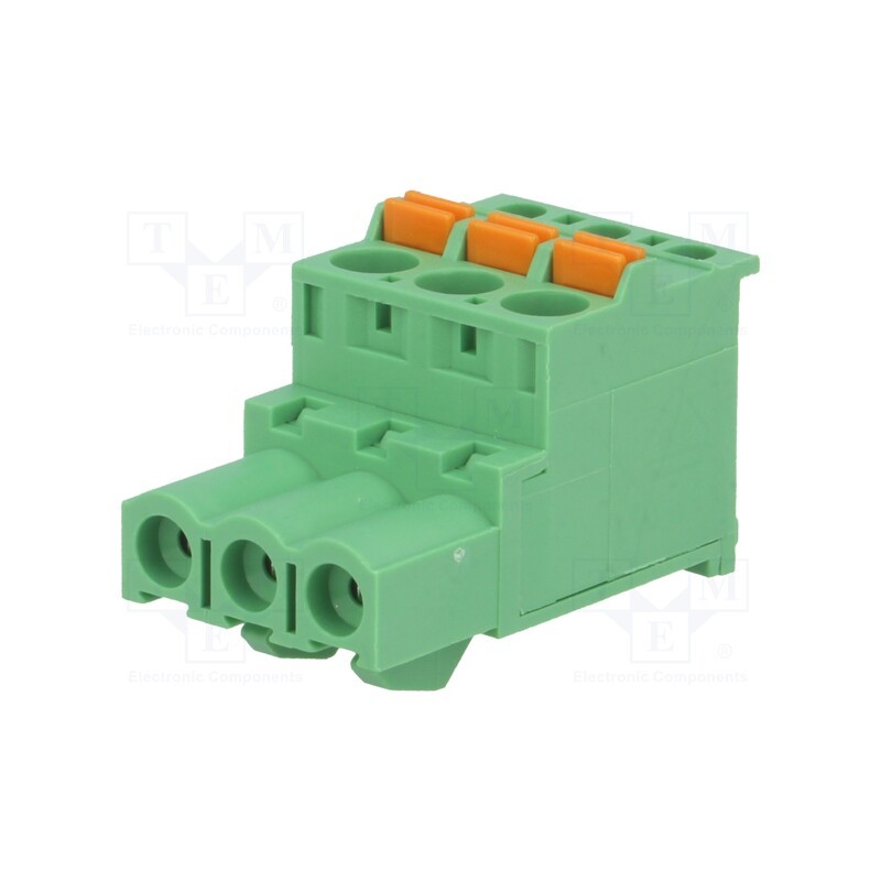 10 pcs : 2EDGKDB-5.0-03P-14-00AH - Pluggable terminal block, 5mm, ways: 3, angled 90°, plug, female