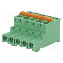 10 pcs : 2EDGKDB-5.0-05P-14-00AH - Pluggable terminal block, 5mm, ways: 5, angled 90°, plug, female