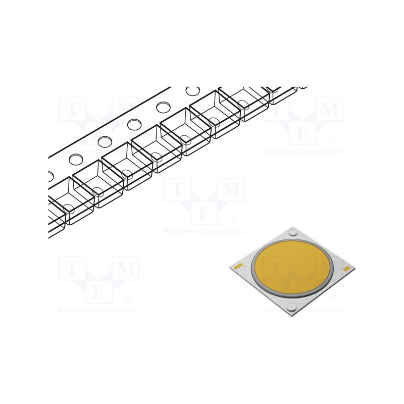 10 pcs : BXRE-27E08F0-E-93 - Power LED, COB, 120°, 150mA, P: 5.1W, 951lm, 12.5x12.5x1.65mm, V8E