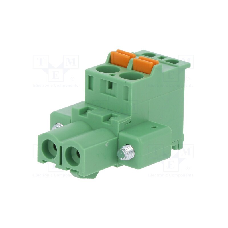 10 pcs : 2EDGKDBM-5.0-02P-14-00AH - Pluggable terminal block, 5mm, ways: 2, angled 90°, plug, female