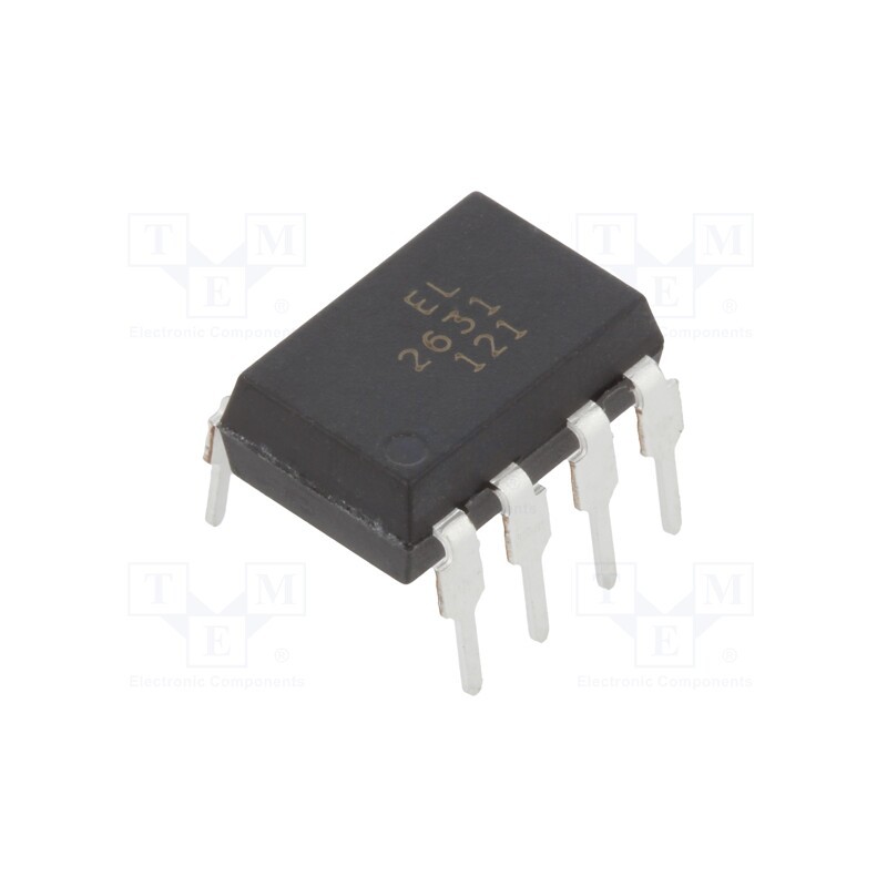 10 pcs : EL2631 - Optocoupler, THT, Ch: 2, OUT: logic, 5kV, 10Mbps, DIP8, 20kV/μs