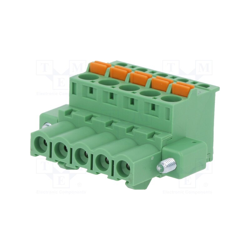 10 pcs : 2EDGKDBM-5.0-05P-14-00AH - Pluggable terminal block, 5mm, ways: 5, angled 90°, plug, female