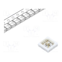 10 pcs : PBLB-1CQA-TCL - Power LED, UV-A,UV-C, 120°, 30mA, λd: 265÷280nm,400÷410nm