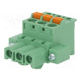 10 pcs : 2EDGKDBM-5.08-03P-14-00AH - Pluggable terminal block, 5.08mm, ways: 3, angled 90°, plug, green