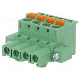 10 pcs : 2EDGKDBM-5.08-04P-14-00AH - Pluggable terminal block, 5.08mm, ways: 4, angled 90°, plug, green
