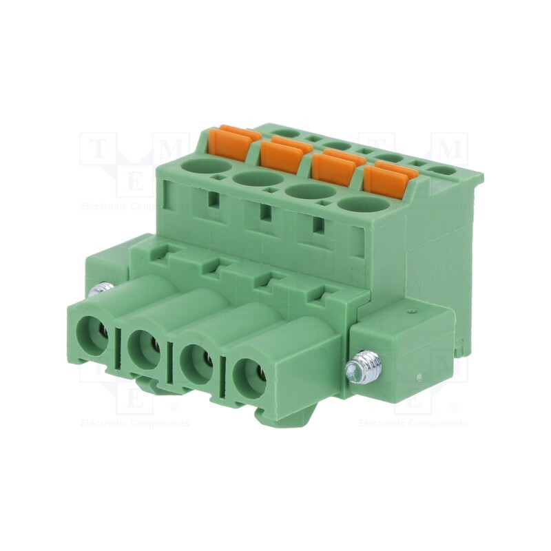 10 pcs : 2EDGKDBM-5.08-04P-14-00AH - Pluggable terminal block, 5.08mm, ways: 4, angled 90°, plug, green
